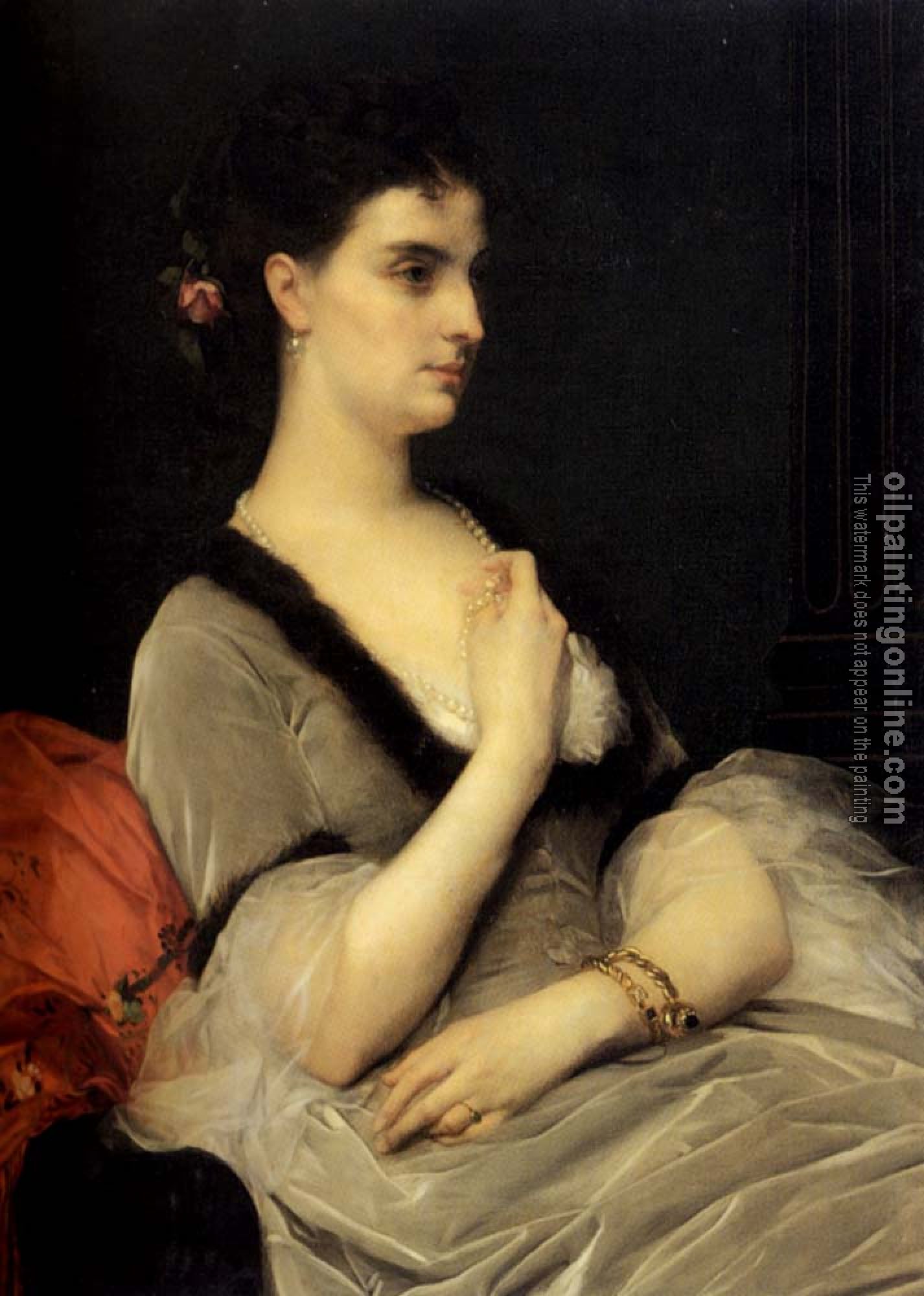 Alexandre Cabanel - Portrait of Countess E A Vorontsova Dashkova